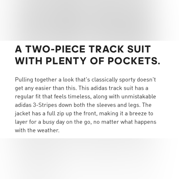 Adidas Essentials 3-Stripes Track Suit, Black/White, Size XL - Picture 5 of 7